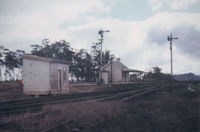 
A shot of Ben Bullen with the signal box and semaphore signals still present.
