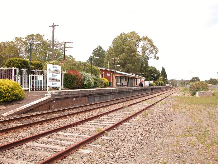 
The view of the station looking in the direction of Wollongong.
