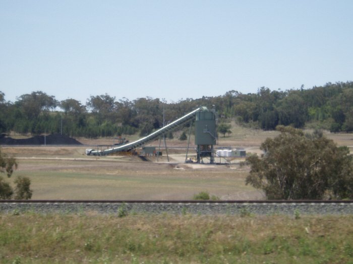 The coal loader at the recently constructed facility near Boggabri.