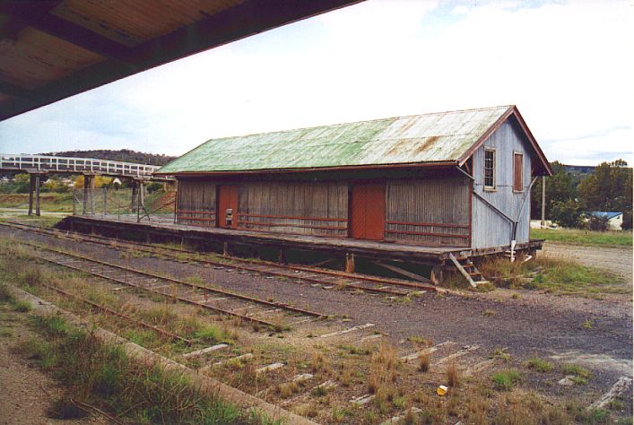 
Opposite the station is a large goods shed.
