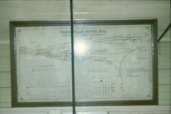 The diagram at Demondrille North Box. It almost appears the Blayney line was the main.