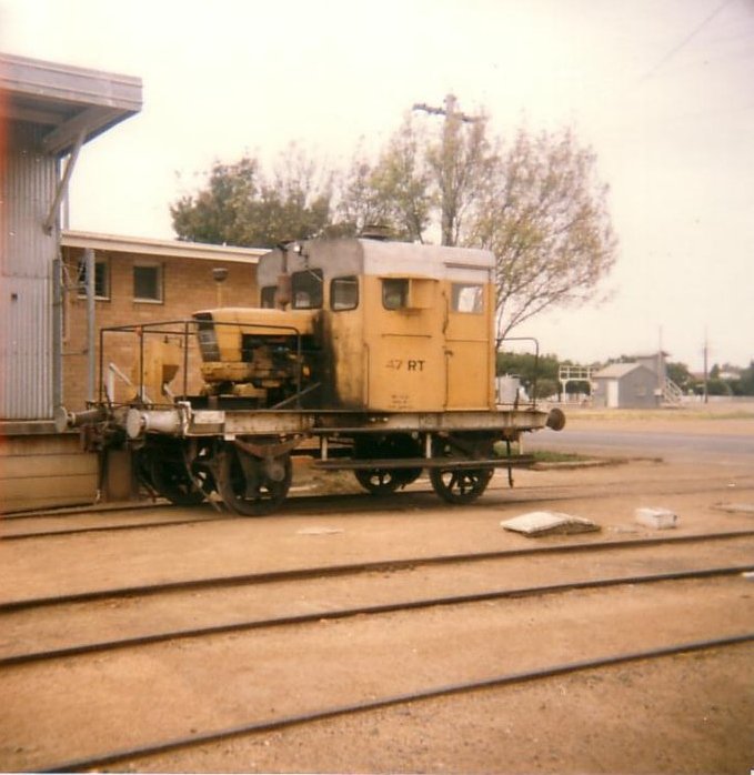 Deniliquin goods shed with RT47 shunter.