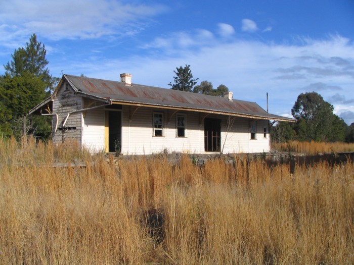 The station building, which serviced the North Coast line and Dorrigo branch, is in reasonable condition.