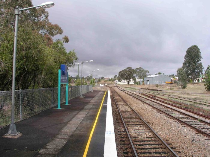 
The up end of the station, looking south.
