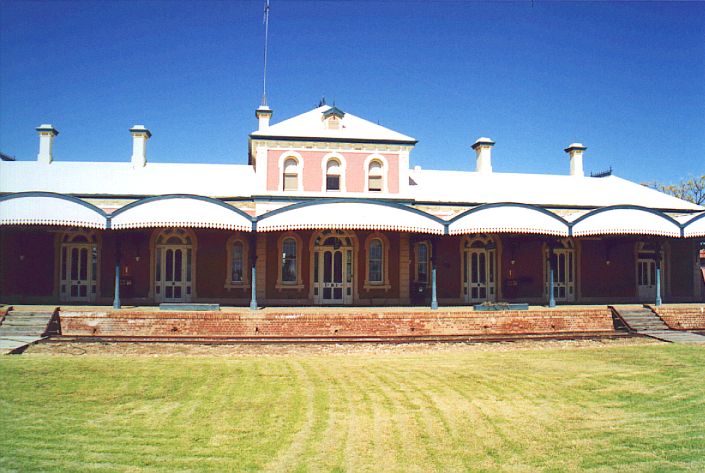 
The station building at Hay has been preserved, and is in excellent
condition.

