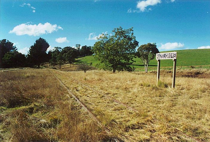 
The sign which stands at the location of Hazelgrove is not the original one.
