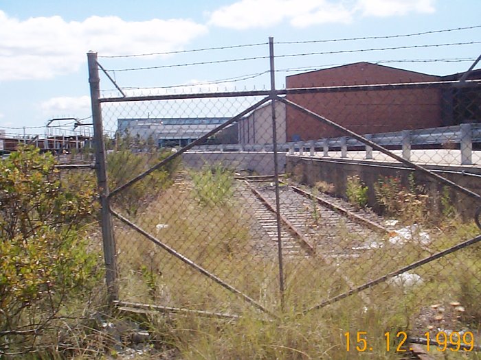 The shortened remains of the Franklins siding.
