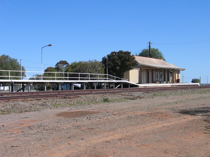 The view looking across to the station in a westerly direction.