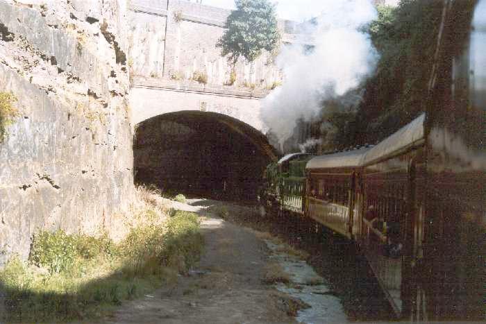 
The eastern portal of the tunnel.
