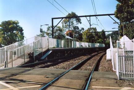 
The southbound platform, taken from the adjacent level crossing.
