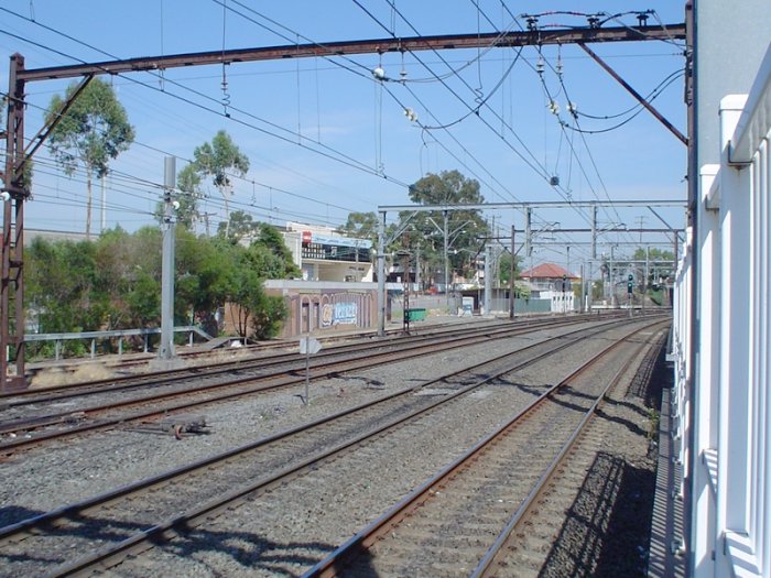 Lidcombe signal relay room and the old Lidcombe Signal Box in the distance.