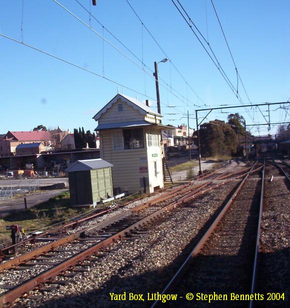 
A view of the Yard Box, looking west towards the station.
