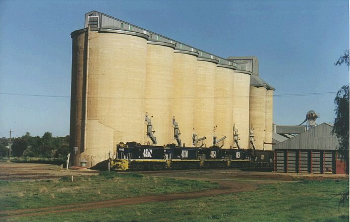 
48s 162-110-154-54 loading wheat at the silos.
