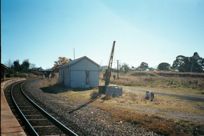 
The goods shed and jib crane are still present, although no longer
served by rail.
