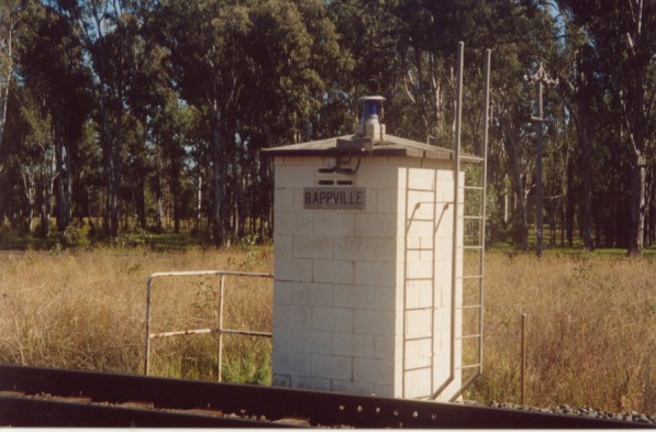 
The signal hut at the small town of Rappville.
