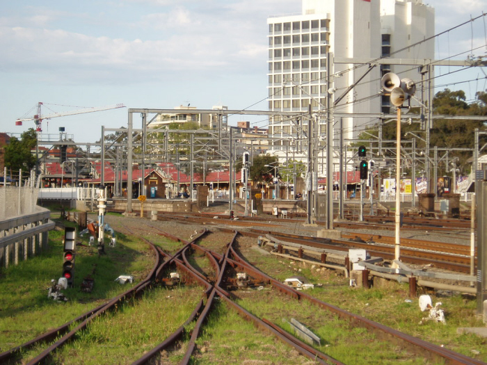 A view of Redfern Station from the Eveleigh Suburban Carriage Workshops.