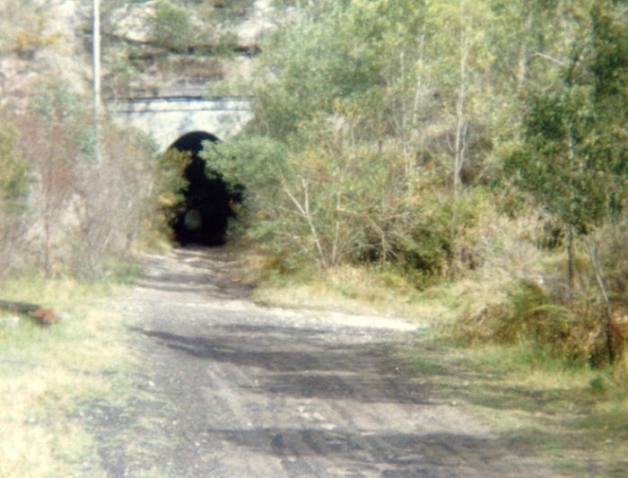 The western end of the tunnel, near the site of Six Mile Loop.