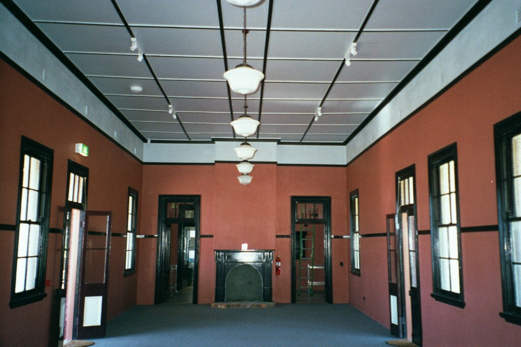 
A restored room inside the station building.

