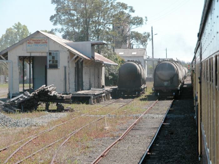 The goods shed and sidings at Wauchope. 