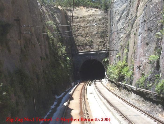 
The down portal of Zig Zag No 1 Tunnel.
