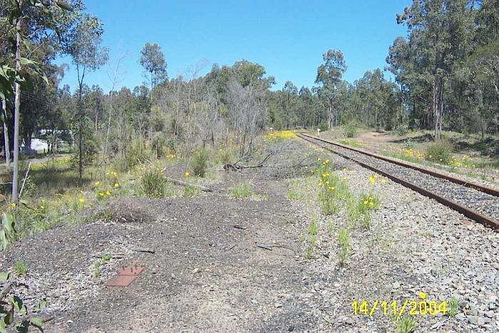 
The view facing towards the one-time junction.
