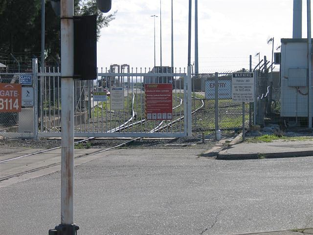 
The view looking into the ANL terminal sidings.
