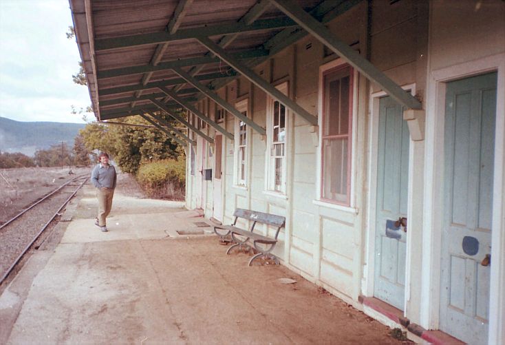 
This photo of the platform at Batlow was taken only 3 years after
the last train ran.
