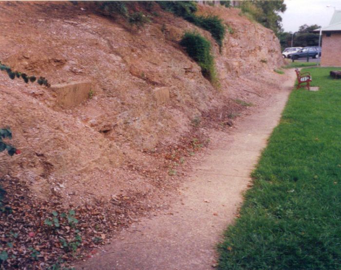 
The remains of the cutting are all that is still visible.
