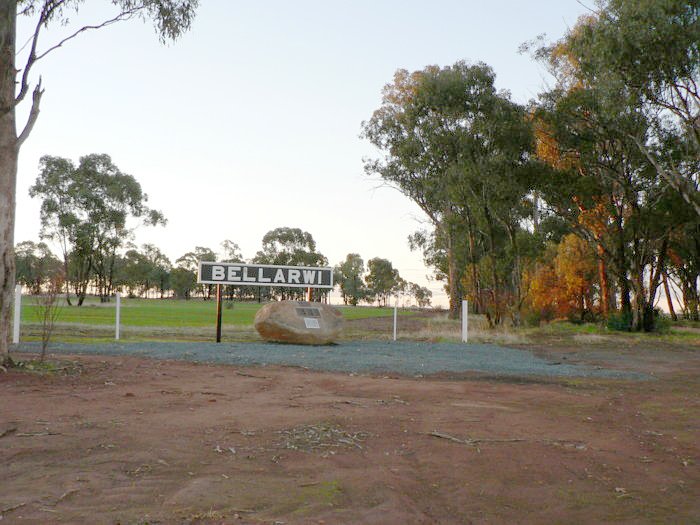 The station signboard is now on a nearby property.