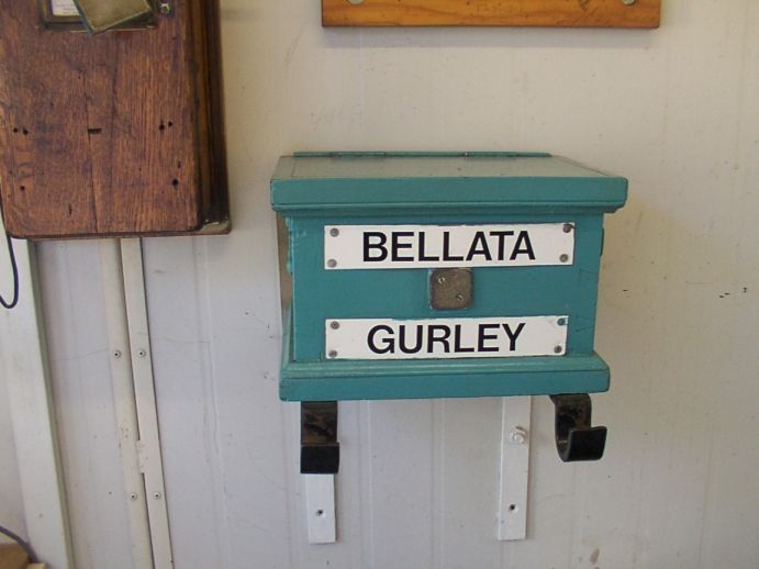 
The staff and ticket box for the Bellata - Gurley section.

