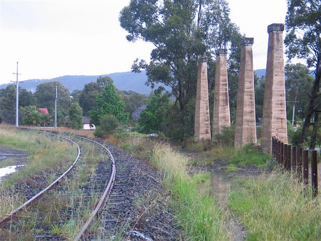 
Preserved supports for the pit-top decking.
