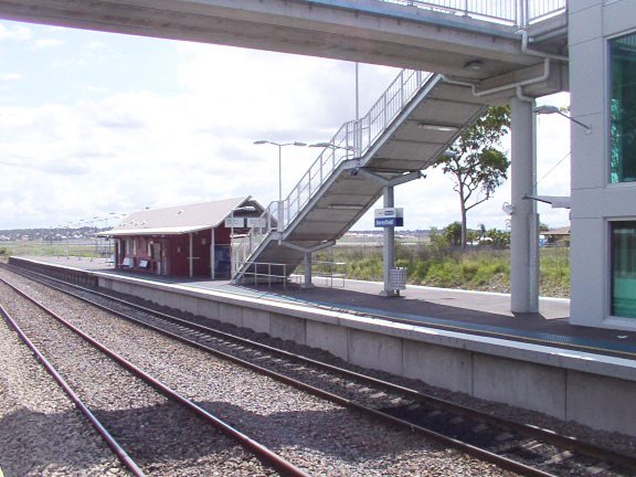 The view looking across to the down platform.