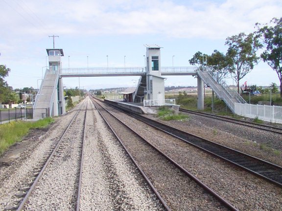 The view looking east through the station.