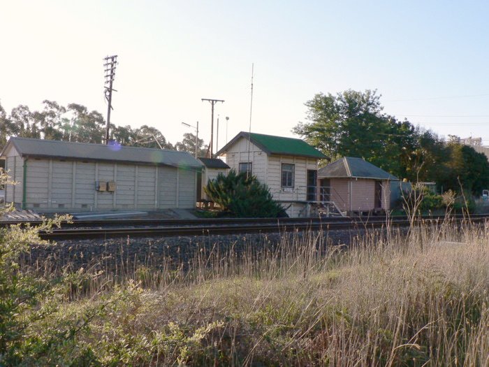 The view looking west towards the Berrima Junction signal box.