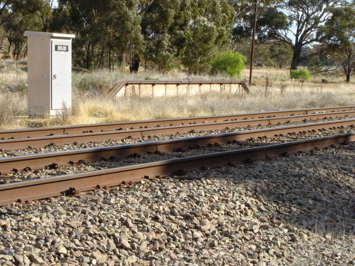 A goods loading back is still present, but no longer in use.