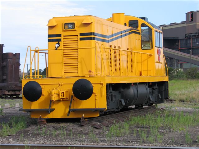 
A preserved BHP shunter near the entrance to the steelworks.
