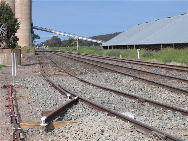 The view looking east towards Parkes.