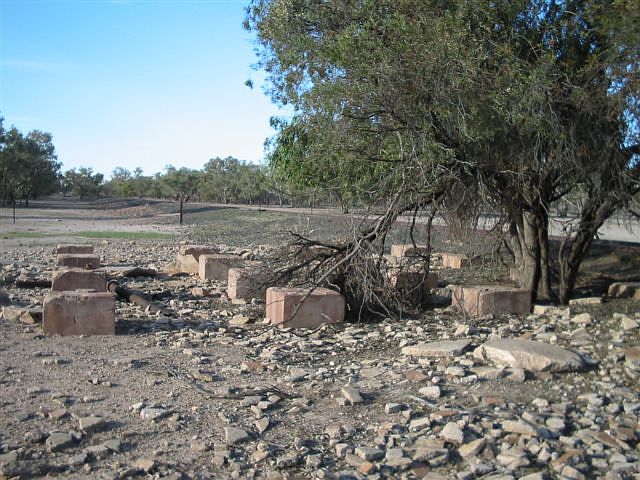 
A close-up view of the tank's foundations.
