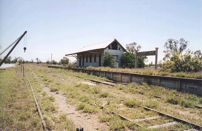 
The station building at Boggabilla has been abandoned to the elements.

