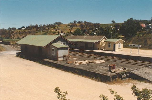 
The view looking across the goods platform to the main station.
