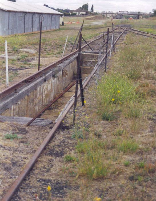 
The ash-pit still remains on the loco siding.
