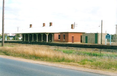 
A view of the heritage listed station building.
