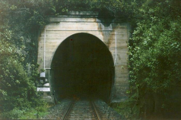 The northern portal of the tunnel.