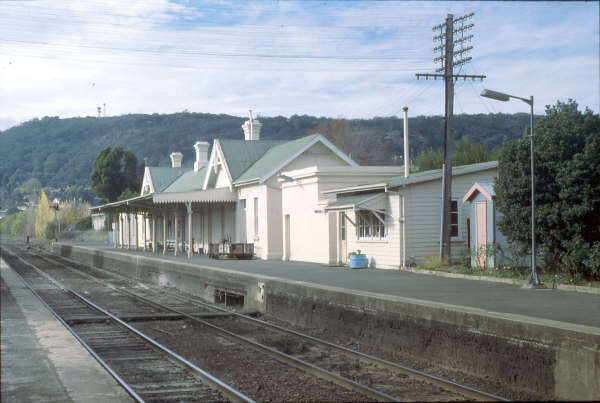 Bowral station looks sleepy on this Sunday in 1980.