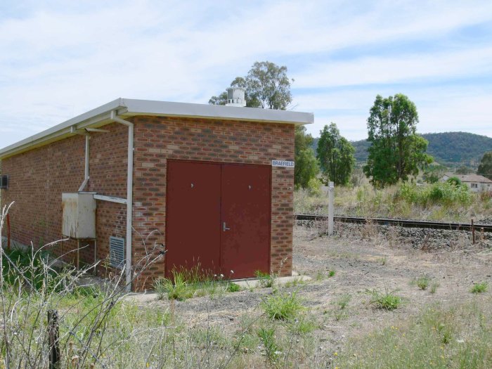 Only a modern signalling hut stands where the station was situated.
