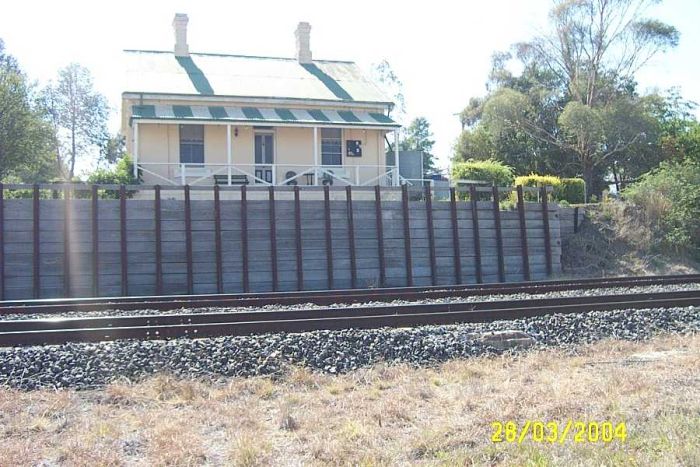 
The one-time station-master's house, overlooking the main line.
