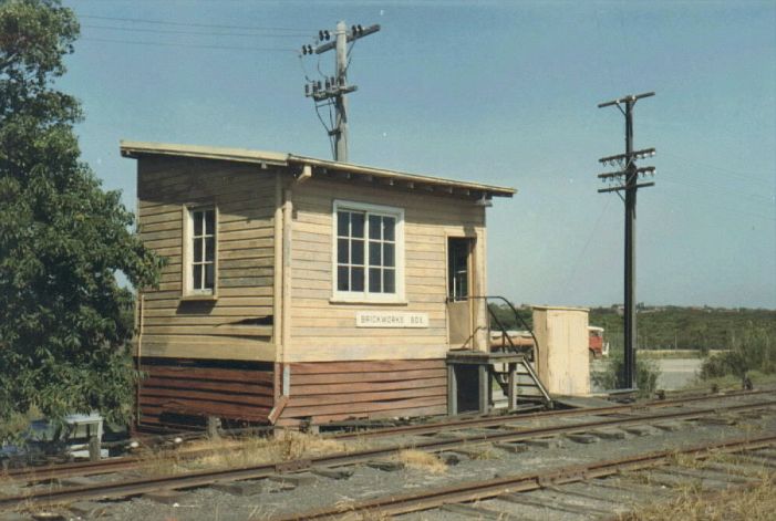 
The Brickworks Signal Box 3 years before this section was closed.
