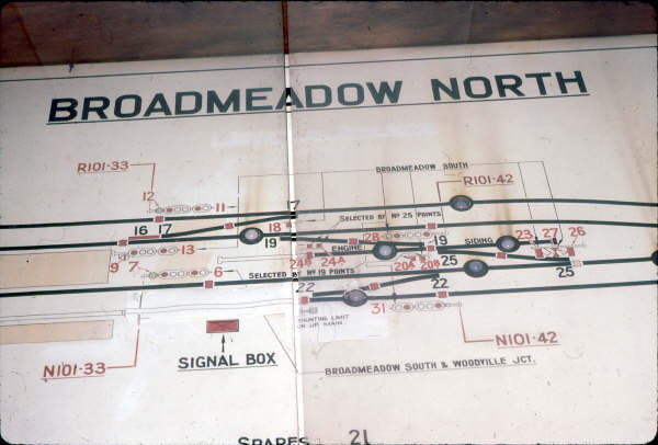 A close up of Broadmeadow North Diagram .