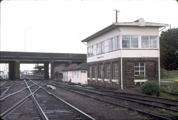 If you look closely you can see 3 signal boxes, Broadmeadow South in the foreground, Broadmeadow North mid shot and Woodville Junction in the distance.