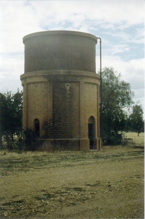 
Behind the station stood a very unusual and ornate water tank.
